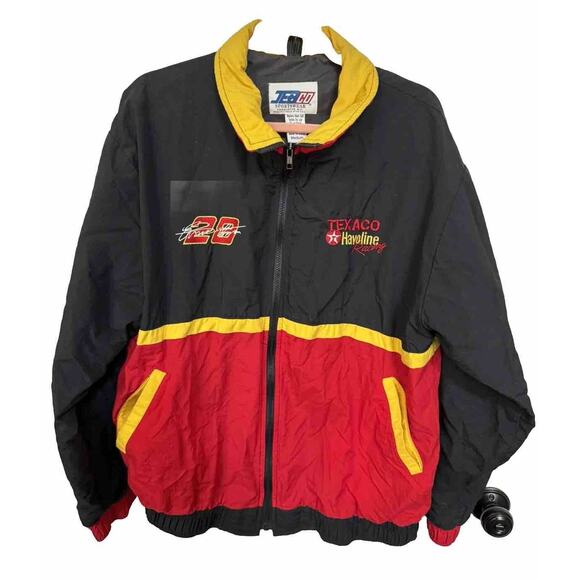 Ernie Irvan NASCAR VTG Auto Racing Jacket Medium Texaco Havoline Yates READ - Picture 2 of 6